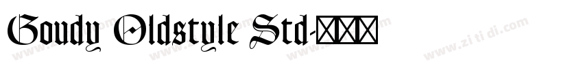 Goudy Oldstyle Std字体转换